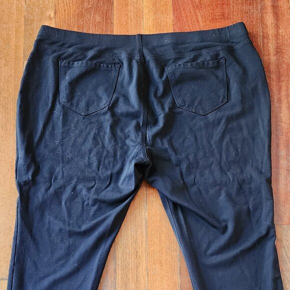 St. John's Bay Black Stretch Leggings Plus Size 3X - Picture 9 of 12